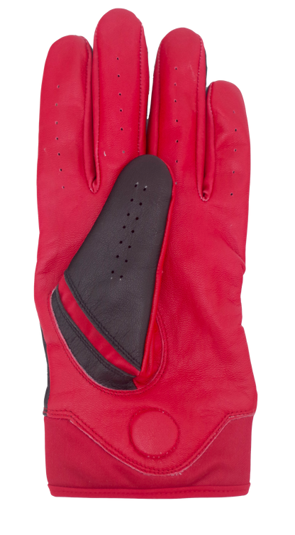 THE BYRD GOLF GLOVE - BLACK / RED