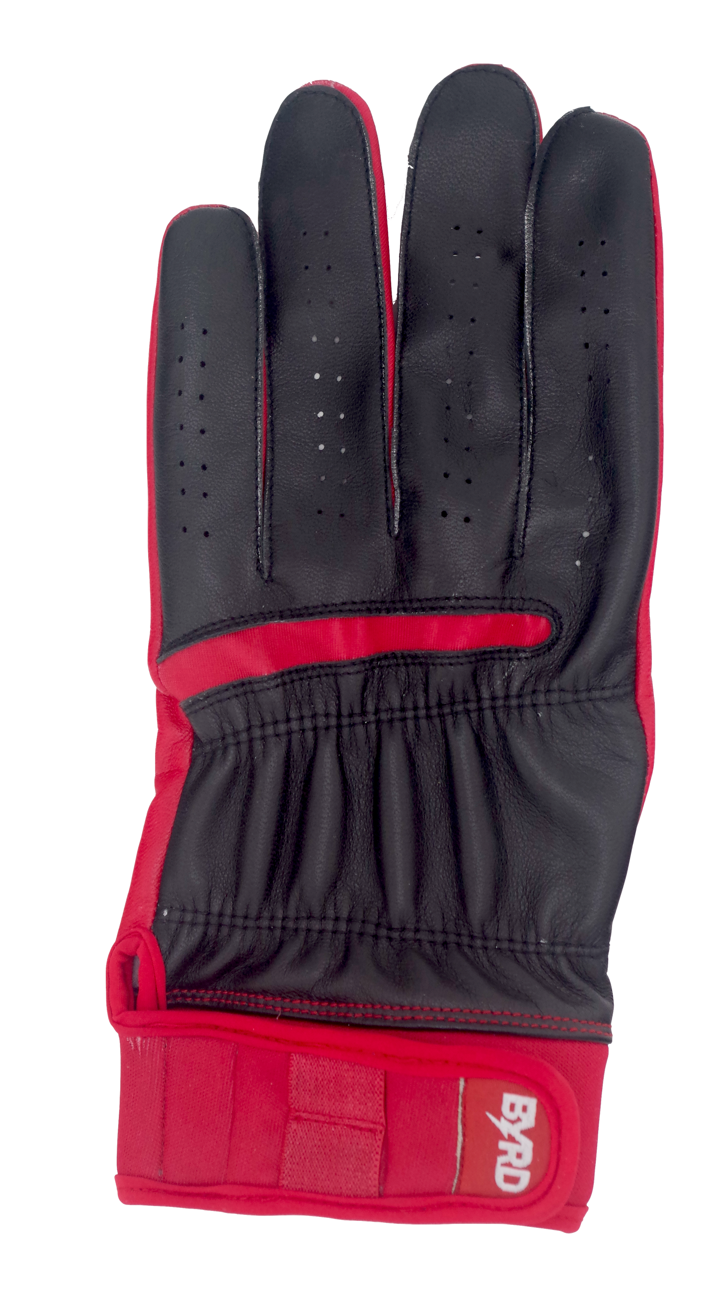 THE BYRD GOLF GLOVE - BLACK / RED