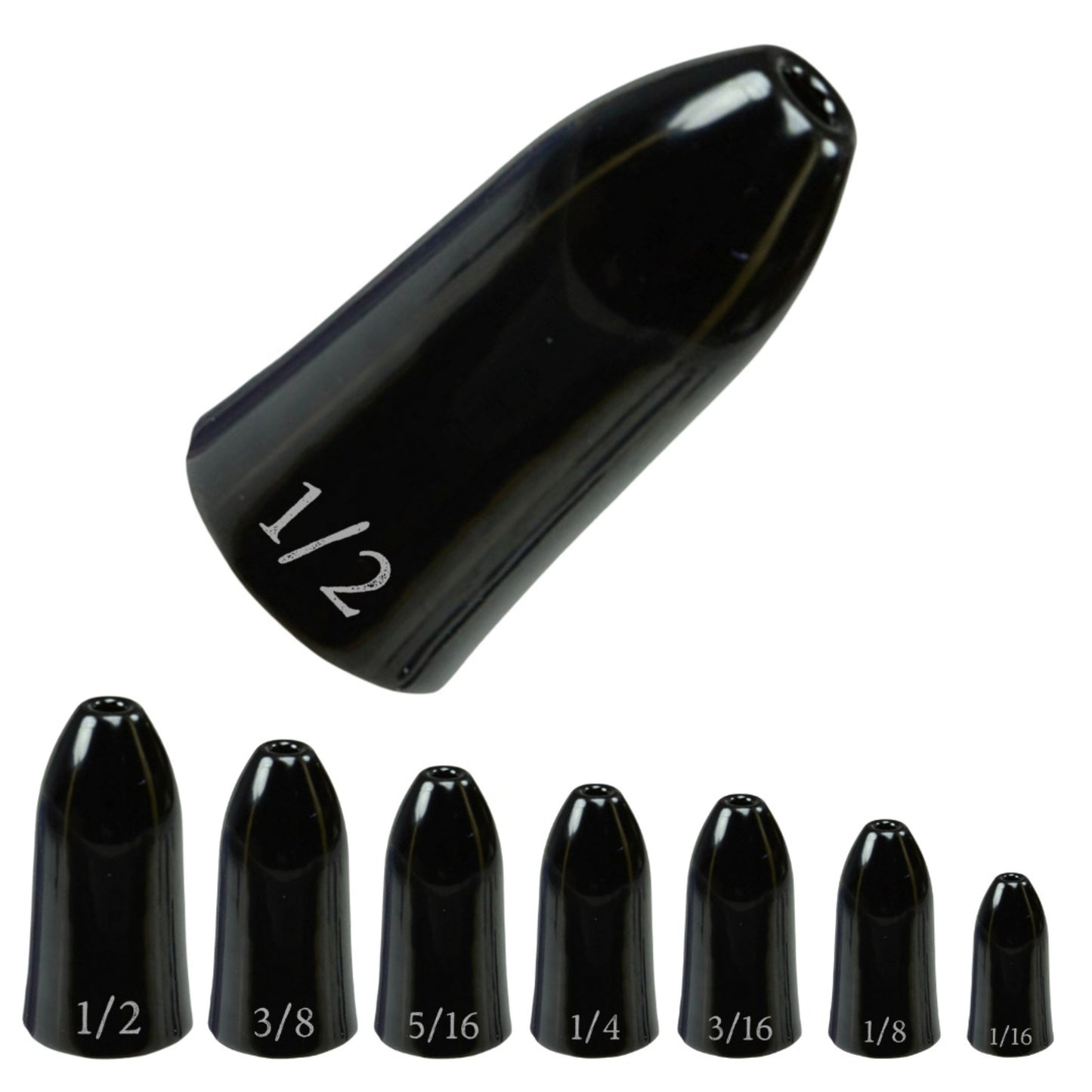 Reaction Tackle Tungsten Worm Weights / Bullet Shaped Sinkers