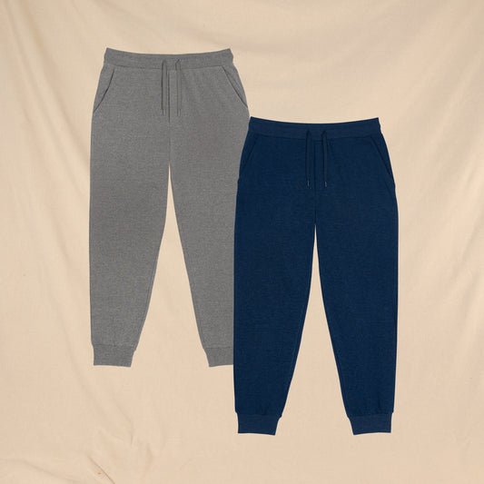 Grey and Navy | Goldilocks™ Men’s Lounge Joggers 2 Pack