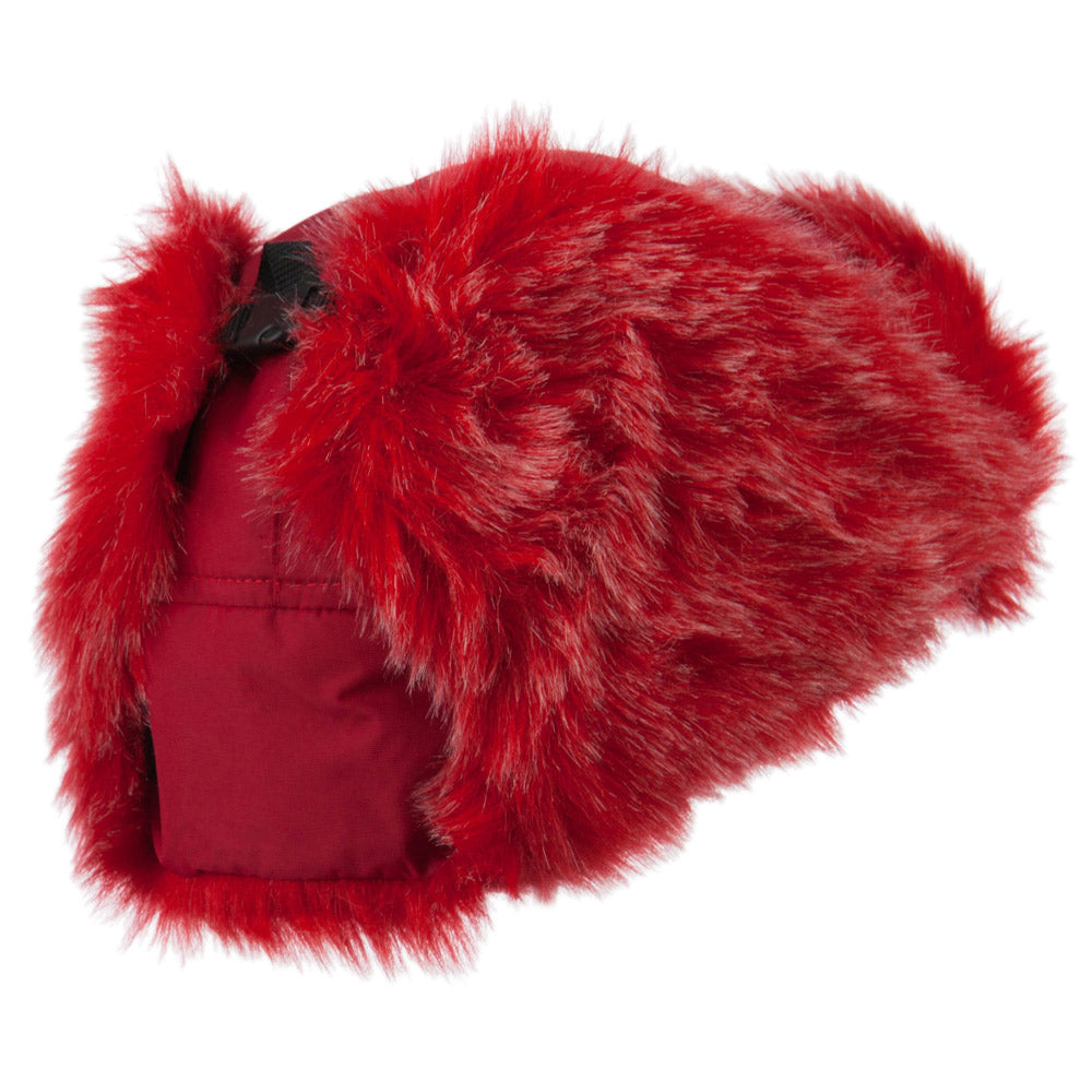 Bright Nylon Faux Fur Trooper Hat