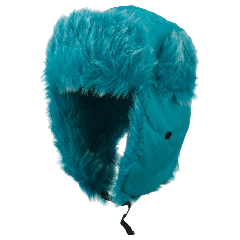 Bright Nylon Faux Fur Trooper Hat