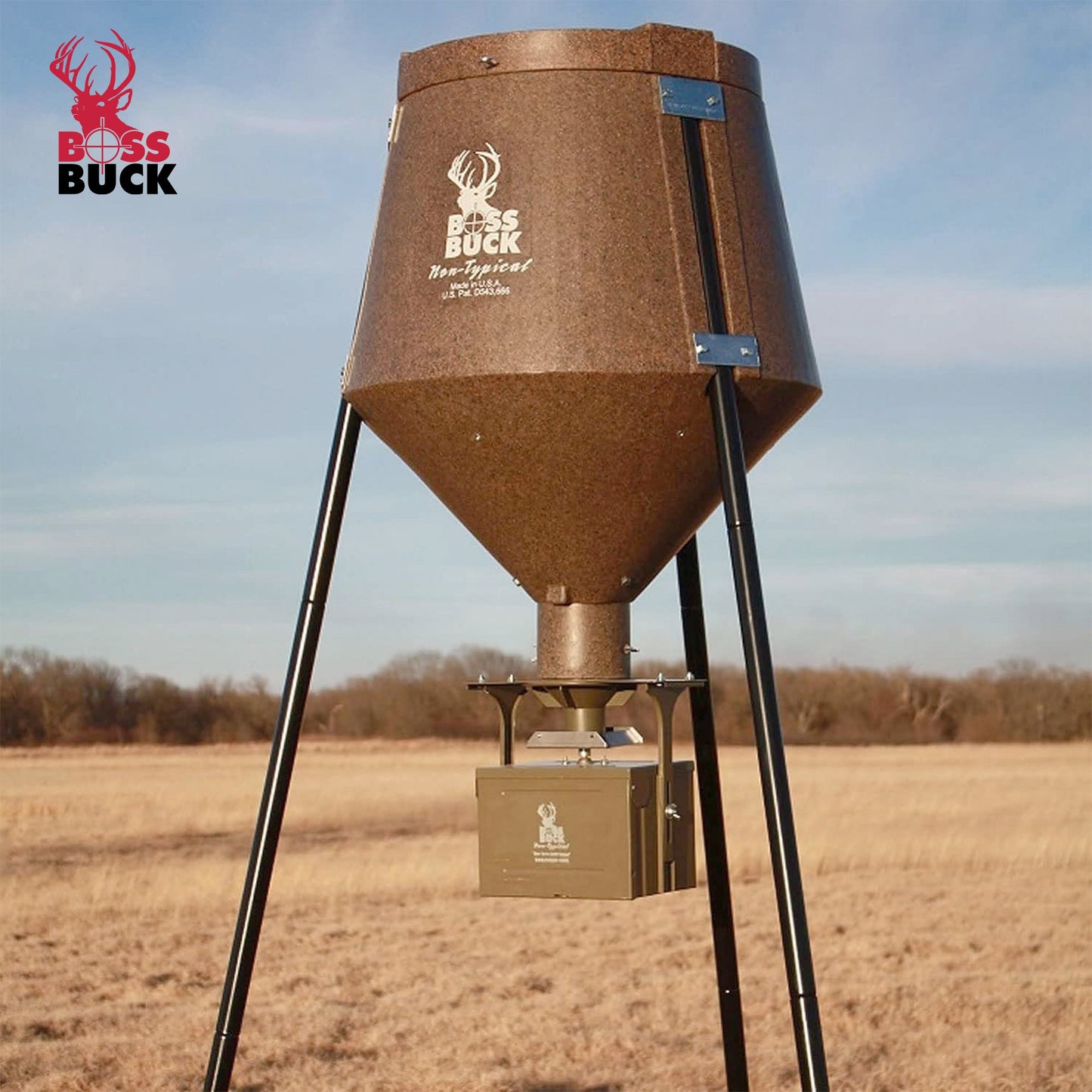 Boss Buck 12-Volt High Torque Motor Hunting Game Feeder w/ Timer Holder (2 Pack)