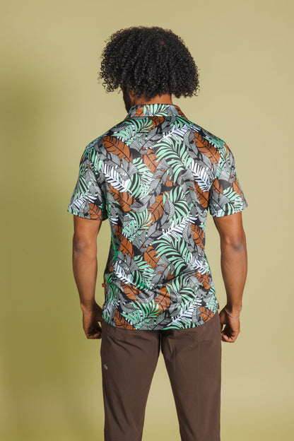 The Botanist | Tropical Leaves Men’s Polo