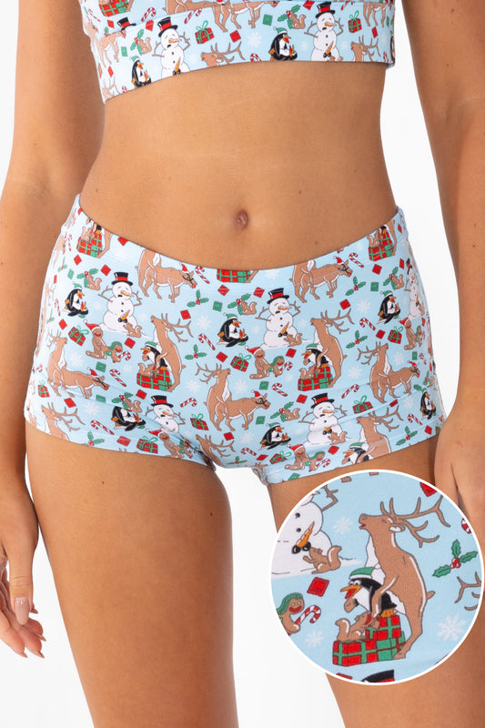 The Christmas Key Party | Christmas Characters Modal Boyshort Underwear