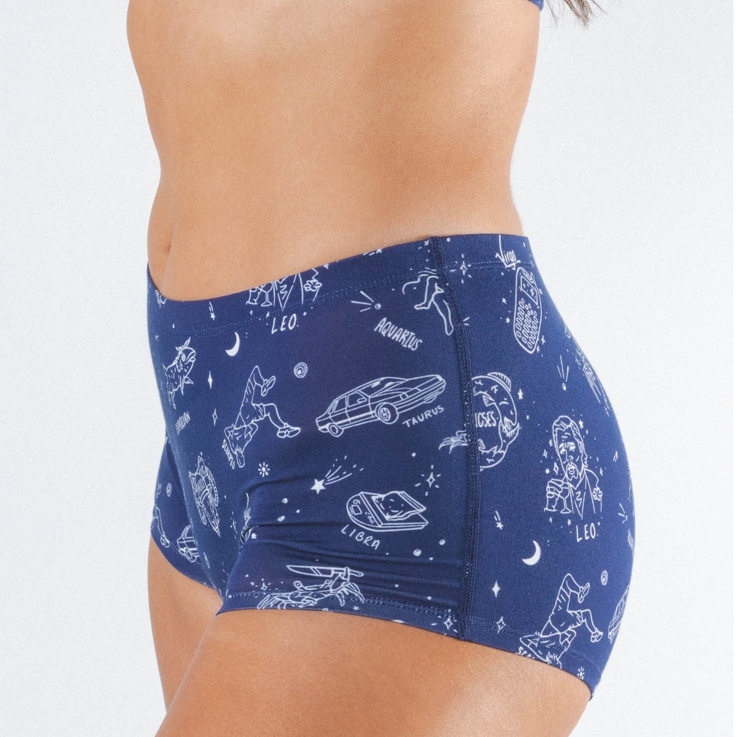 The Astrology Major | Glow in the Dark Astrological Signs Modal Boyshort Underwear