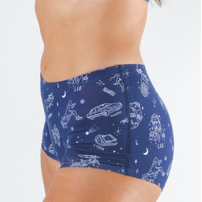 The Astrology Major | Glow in the Dark Astrological Signs Modal Boyshort Underwear