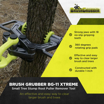 Brush Grubber BG-11 XTREME Brush & Tree Stump Remover Tool w/ Handles (2 Pack)