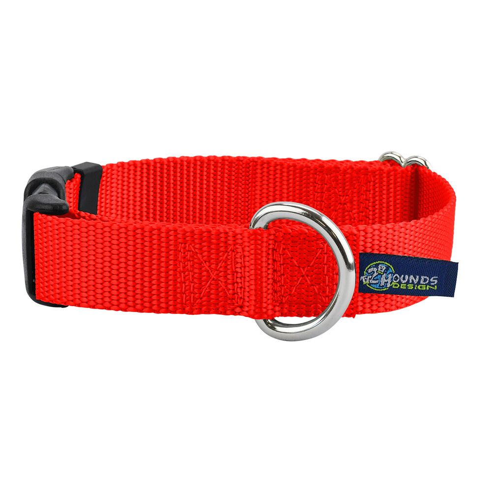 5/8″ and 1″ Neon Orange Nylon Dog Collar