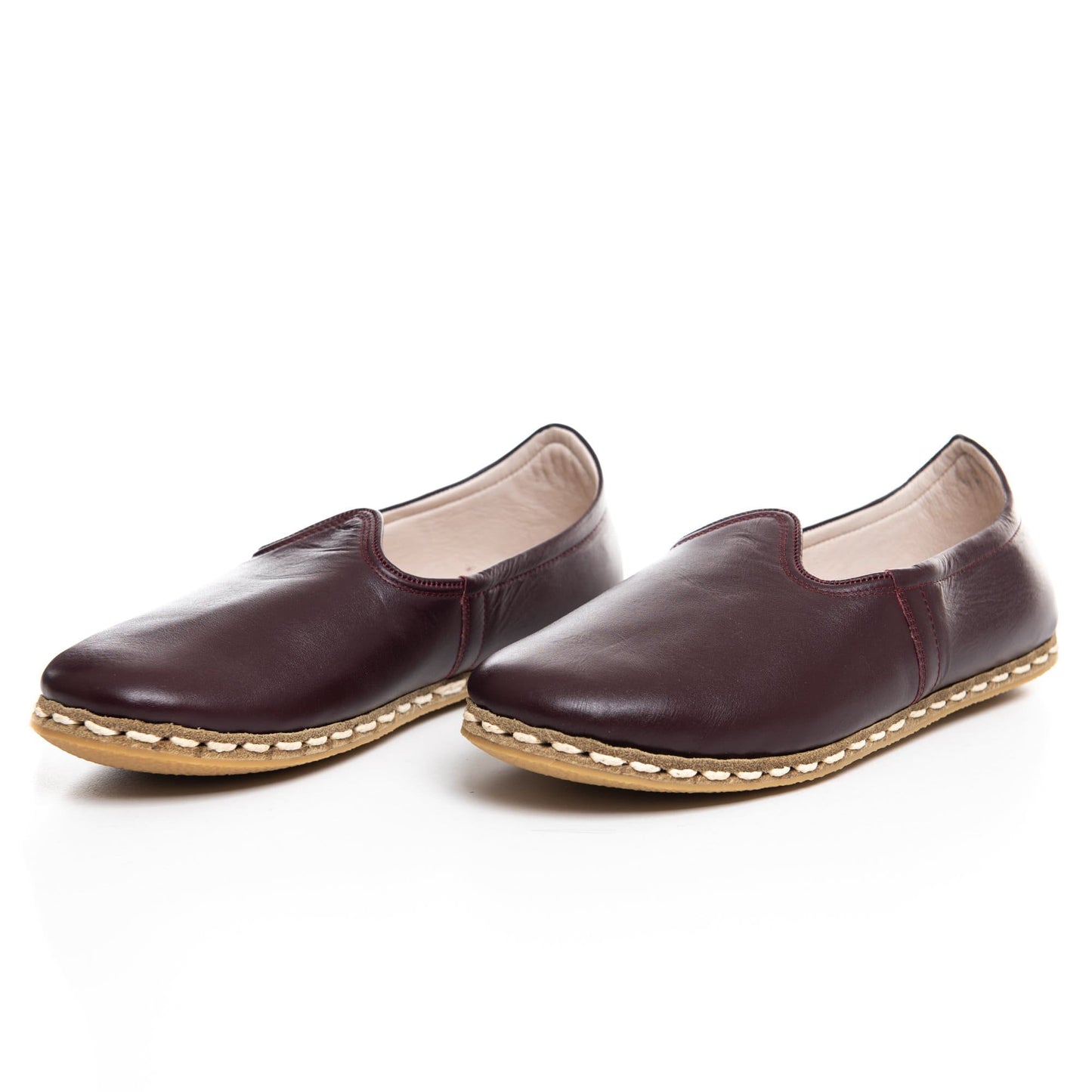 Men's Maroon Slip On Shoes