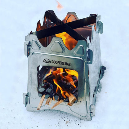 Hiker Twig Stove - LiteWeight Stainless Steel Flat-Pack Stove