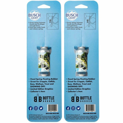 2 Pack Busch Light Fishing Bobbers - Premium Fishing Tackle