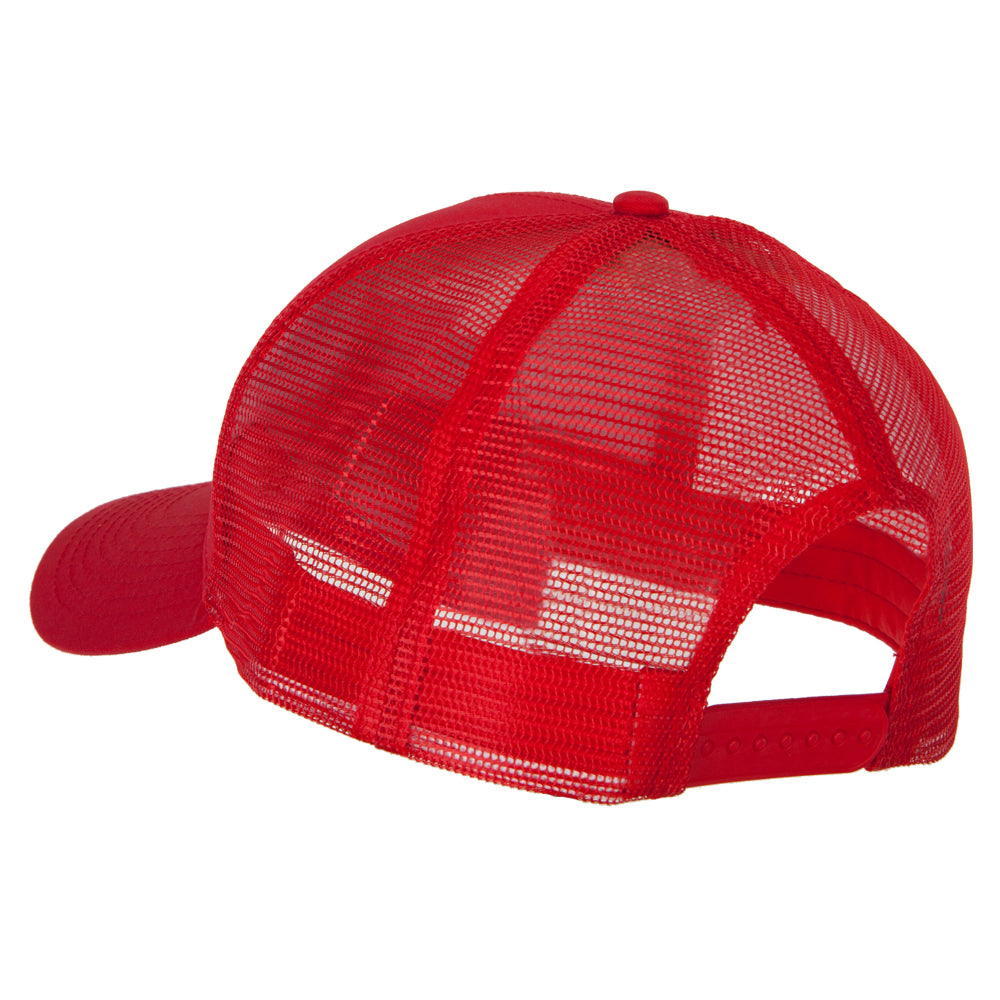 Big Size Solid Cotton Twill High Profile Mesh Pro Style Cap