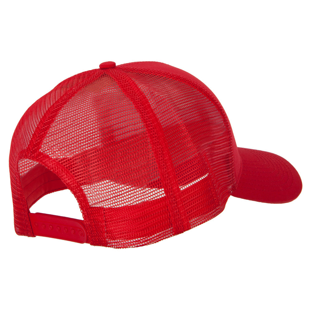 Big Size Solid Cotton Twill High Profile Mesh Pro Style Cap