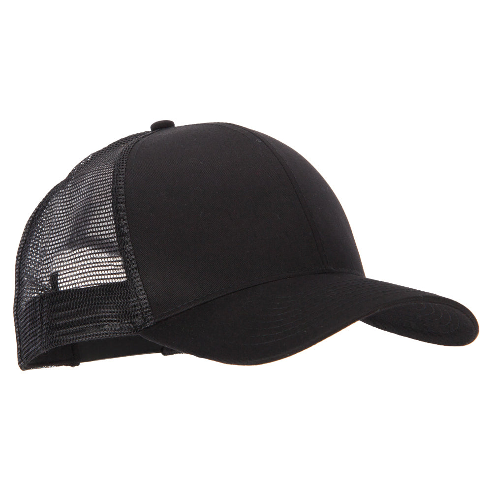 Big Size Solid Cotton Twill High Profile Mesh Pro Style Cap