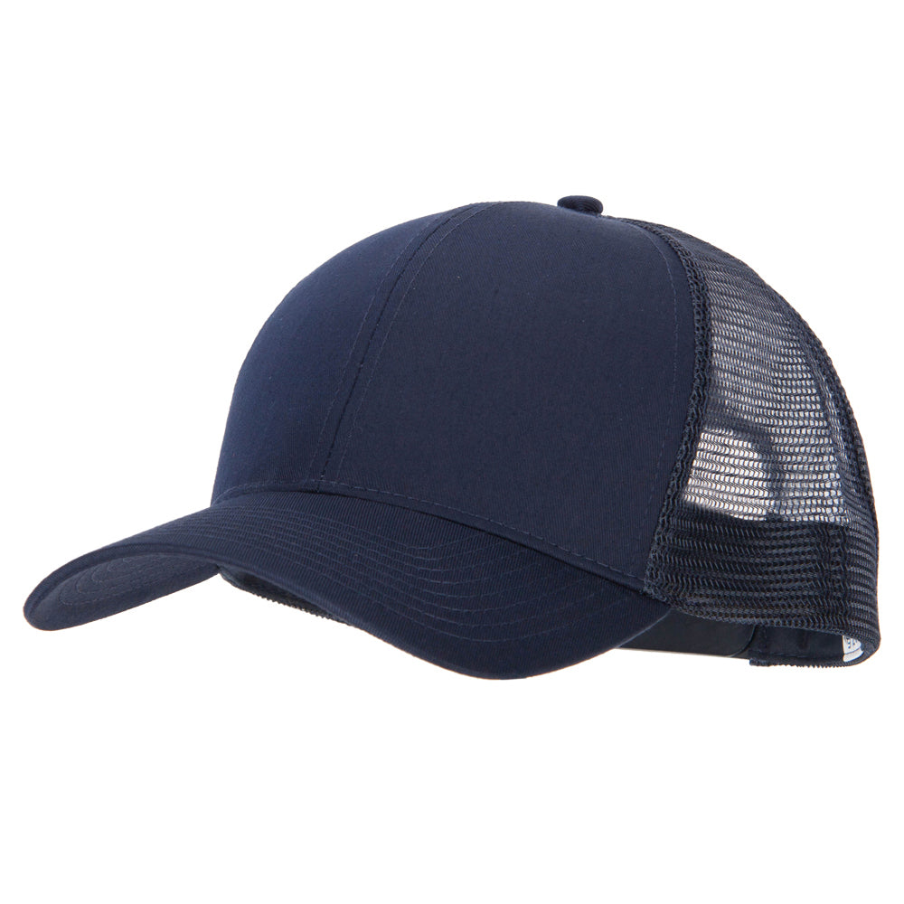 Big Size Solid Cotton Twill High Profile Mesh Pro Style Cap