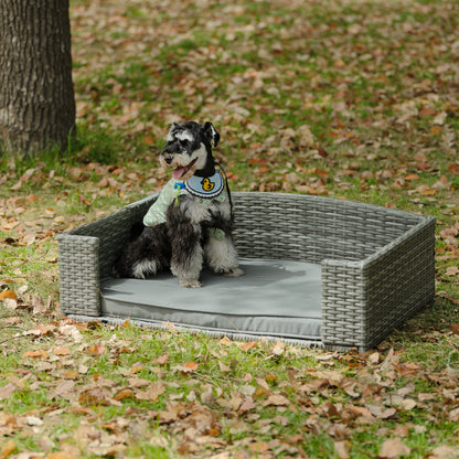 Dog Bed, Pet Bed, Pet Enclosures, Pet Outdoor Furniture, Pet Patio Furniture, Seasonal PE Wicker Pet Furniture, Dog Bed With Cushion