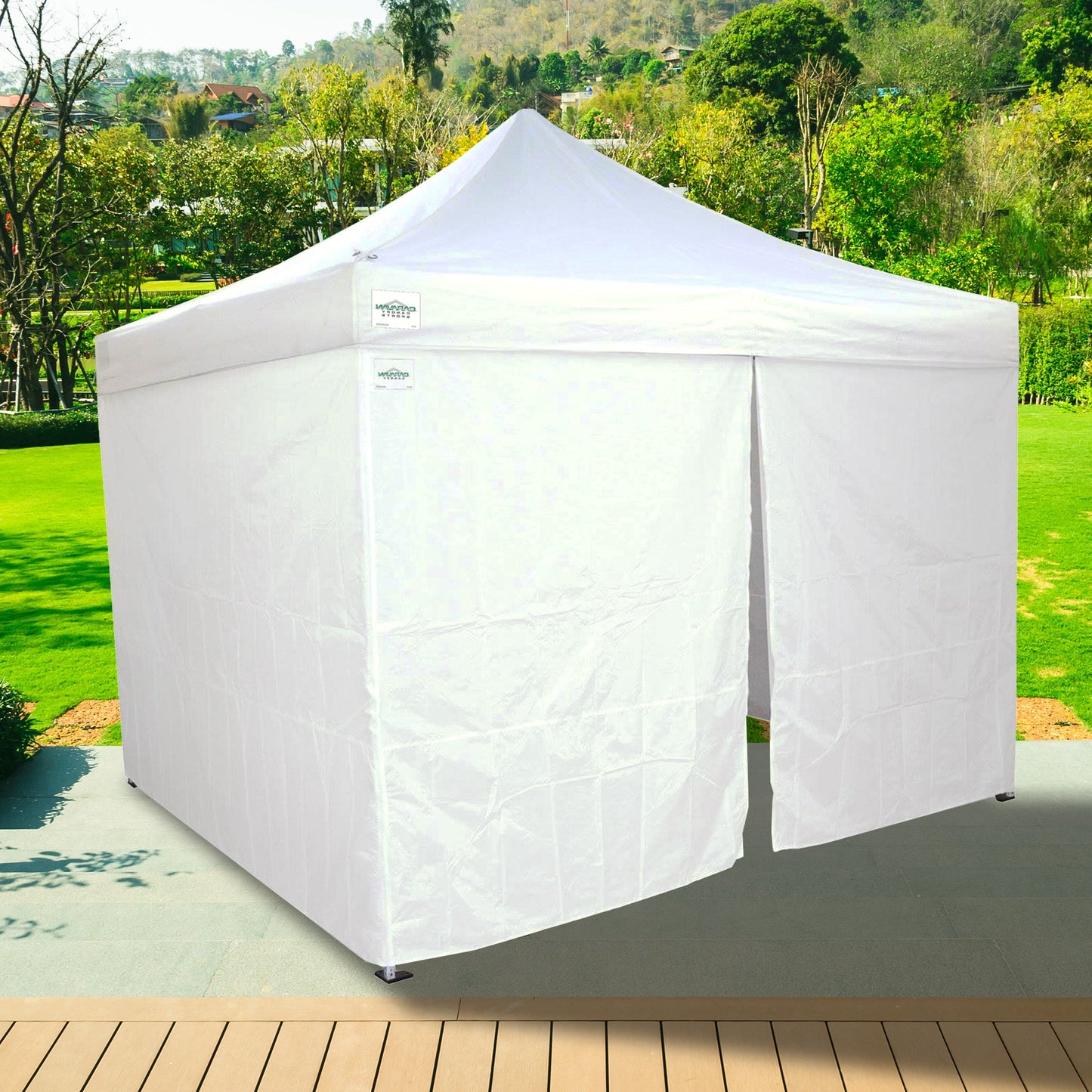 Caravan Canopy CVAN11007912014 4 Sidewall Kit Only, for Outdoor Tent, White