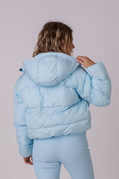 Chic Puffer Jacket - Ice Blue