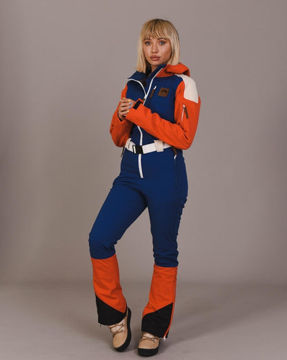 Chic Ski Suit - Navy & Red