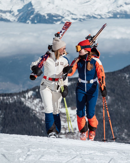 Chic Ski Suit - Navy & Red