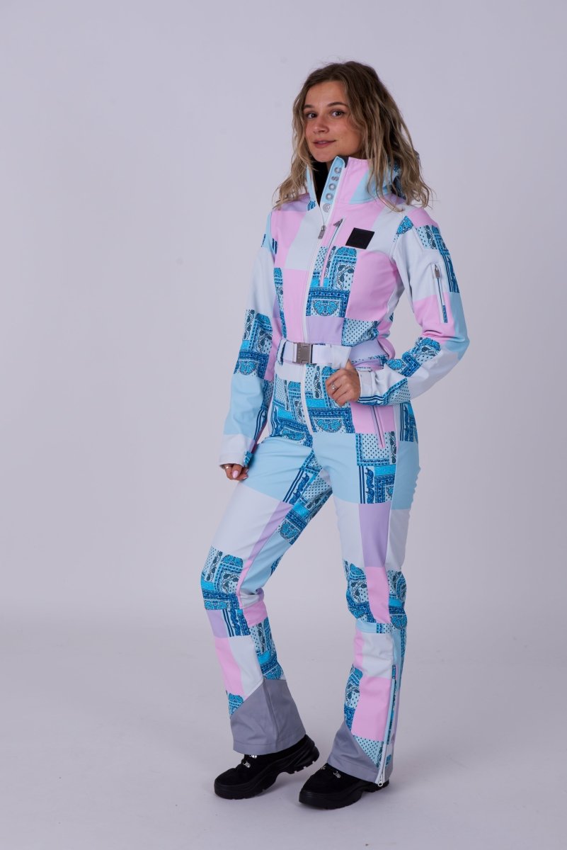 Chic Ski Suit - Patchwork