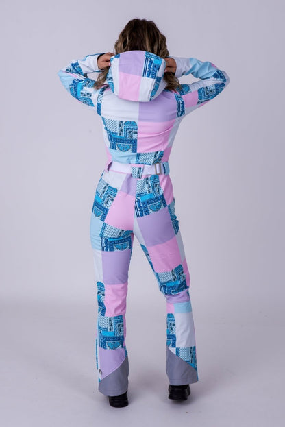 Chic Ski Suit - Patchwork