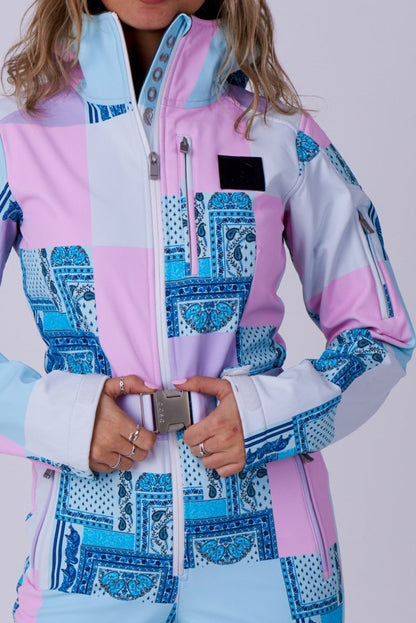 Chic Ski Suit - Patchwork