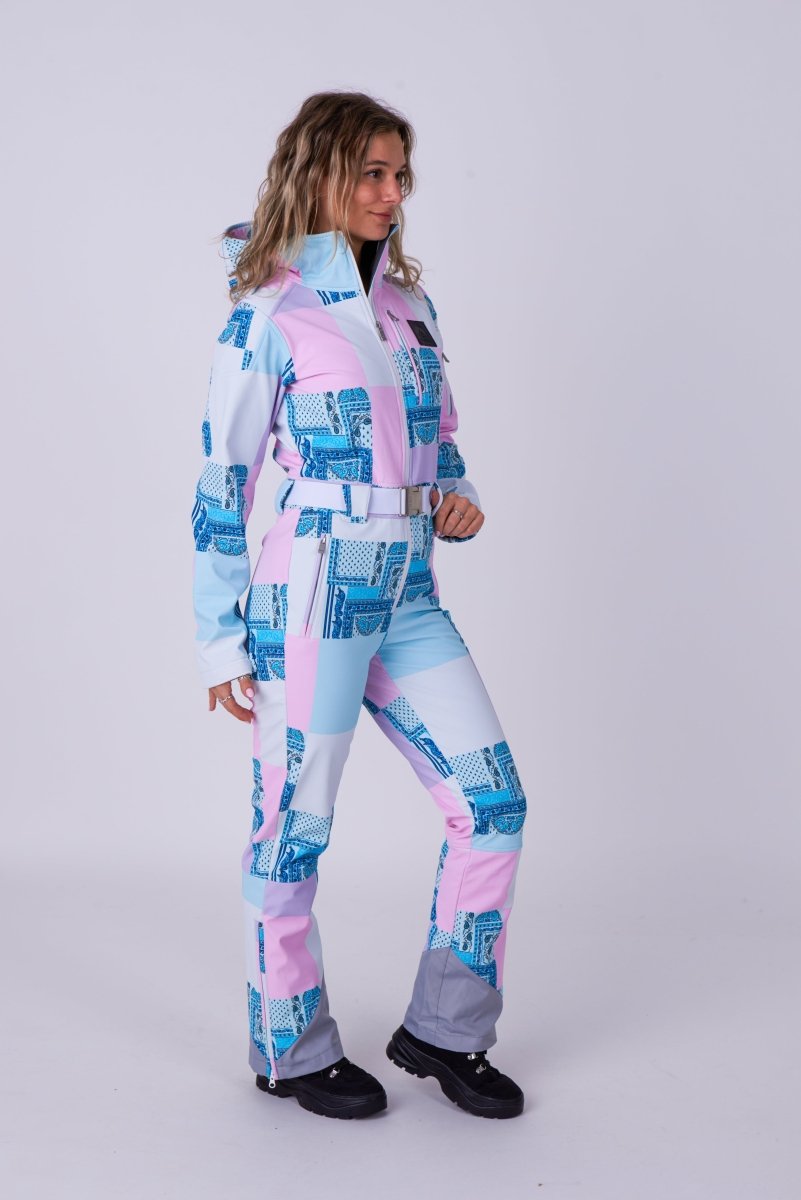 Chic Ski Suit - Patchwork