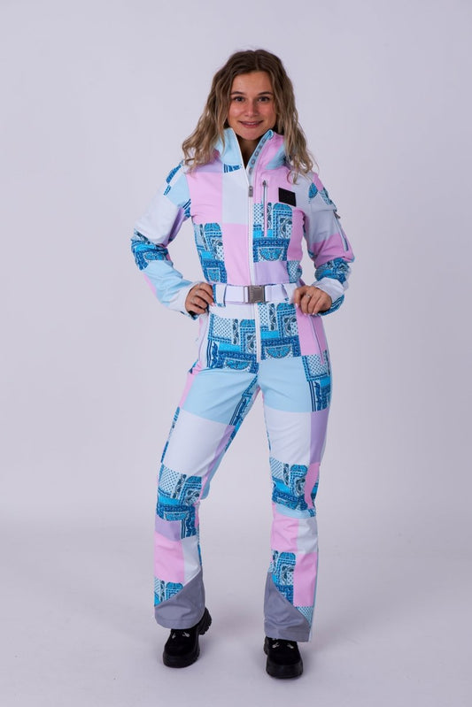 Chic Ski Suit - Patchwork