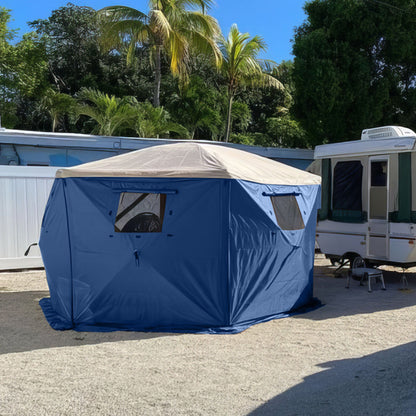 Clam Quick-Set Screen Hub Tent Wind & Sun Panels, Accessory Only, Blue (3 Pack)