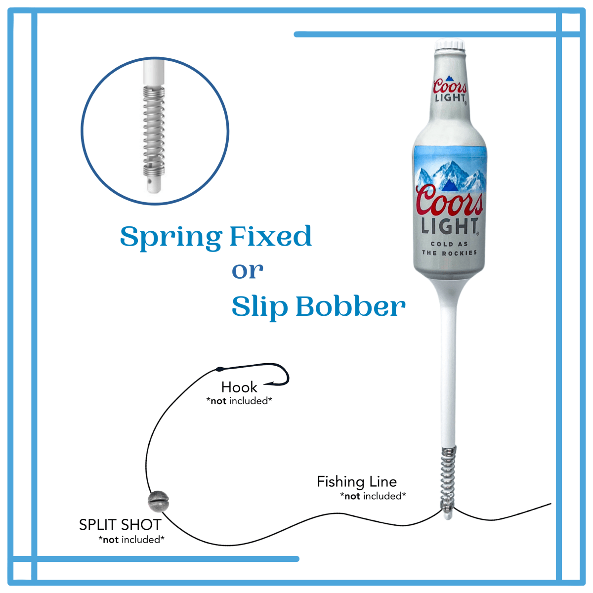 Coors Light Premium Fish Bobbers - 3 pcs