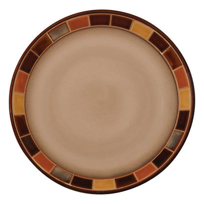 Gibson Elite Casa Estebana 16 Piece Dinnerware Plates, Bowls, & Mugs Set, Cream