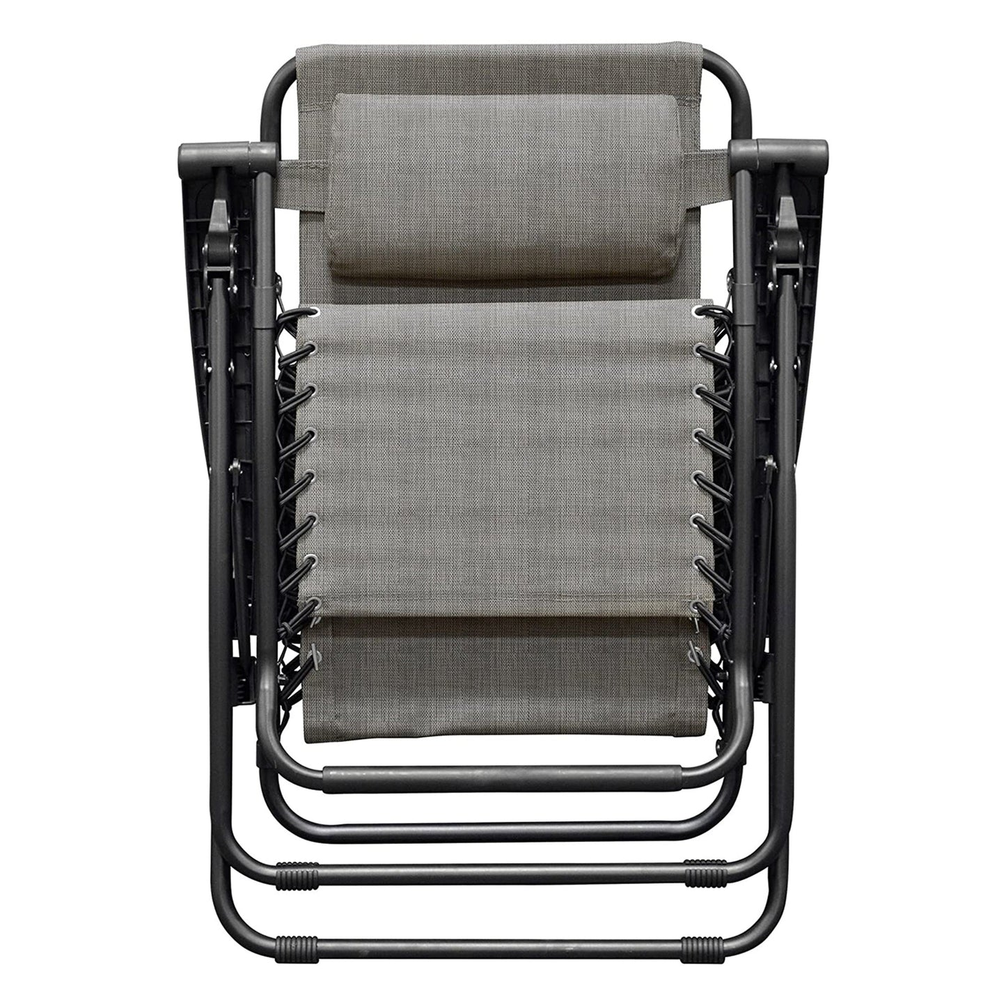 Caravan Sports Zero Gravity Outdoor Folding Camping Patio Lounge Chair, Gray