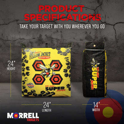 Morrell Super Duper Archery Bag Targets for High-Speed Bows, 2 Pack, Yellow