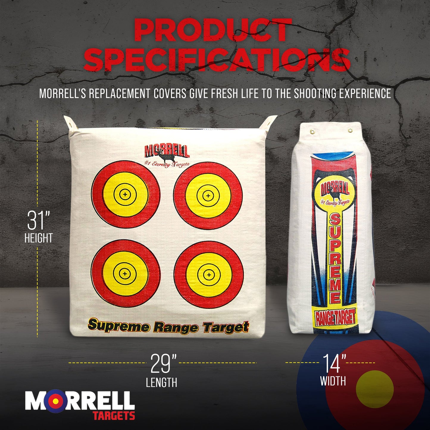 Morrell Weatherproof Supreme Range Archery Target Replacement Cover (Cover Only)