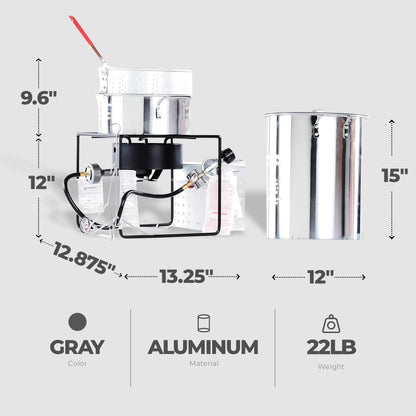 King Kooker Portable 29 Quart Propane Outdoor Deep Frying and Boiling Package