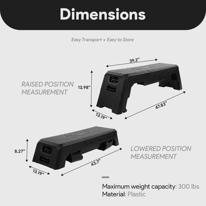 BalanceFrom Fitness Multifunctional Aerobic Deck Weight Bench with Compartment