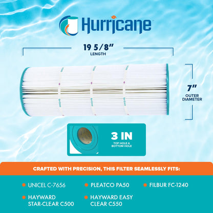 Hurricane HF7656-01 Replacement Spa Filter Cartridge for PRB25 and Unicel C-4326