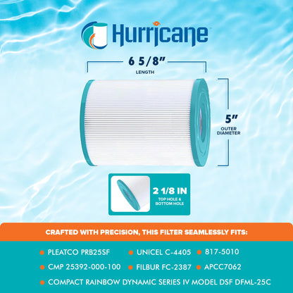 Hurricane 2 Pack HF4405-02 Advanced Pool and Spa Filter Cartridge Replacement