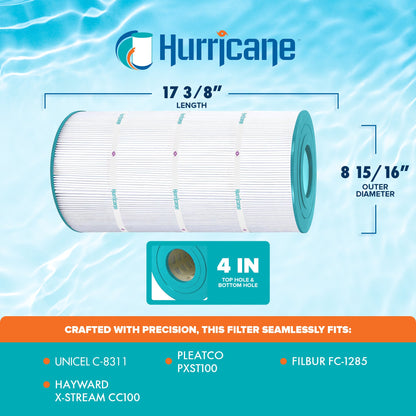 Hurricane HF8311 Replacement Spa Filter Cartridge for PXST100 and Unicel C-8311