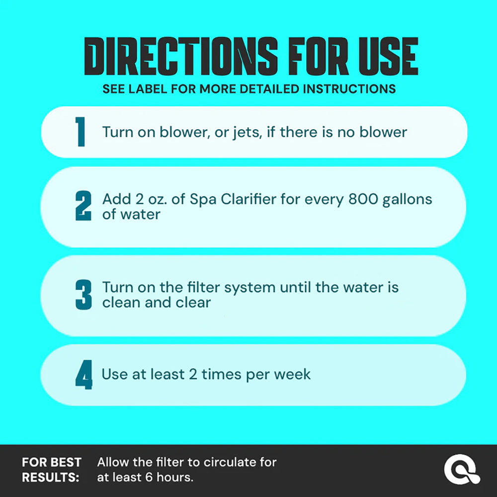 Spa Water Clarifier for Hot Tubs