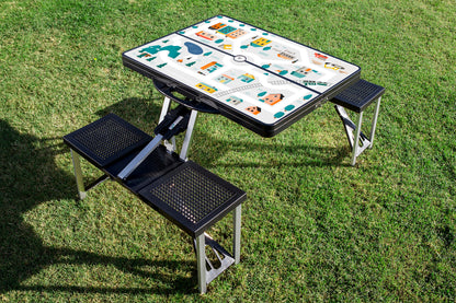Picnic Table Portable Folding Table with Seats