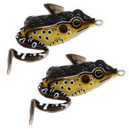 Reaction Tackle 2.25" Hollow Body Frogs with Swimming Legs (2-Pack)