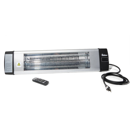 Dr. Infrared DR-238 1500W Infrared Indoor Outdoor Wall or Ceiling Heater, Silver