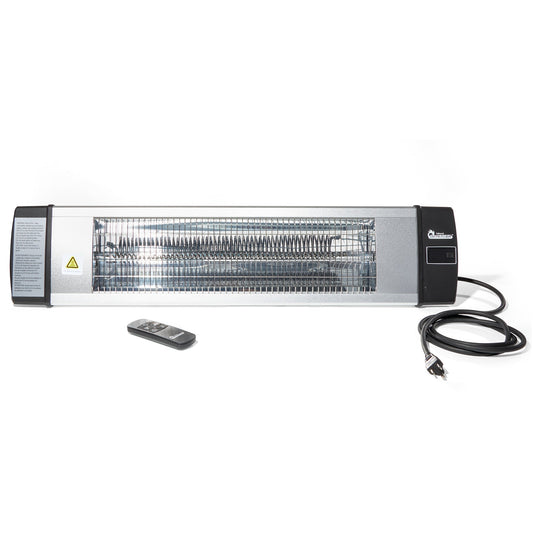 Dr. Infrared DR-238 1500W Infrared Indoor Outdoor Wall or Ceiling Heater, Silver