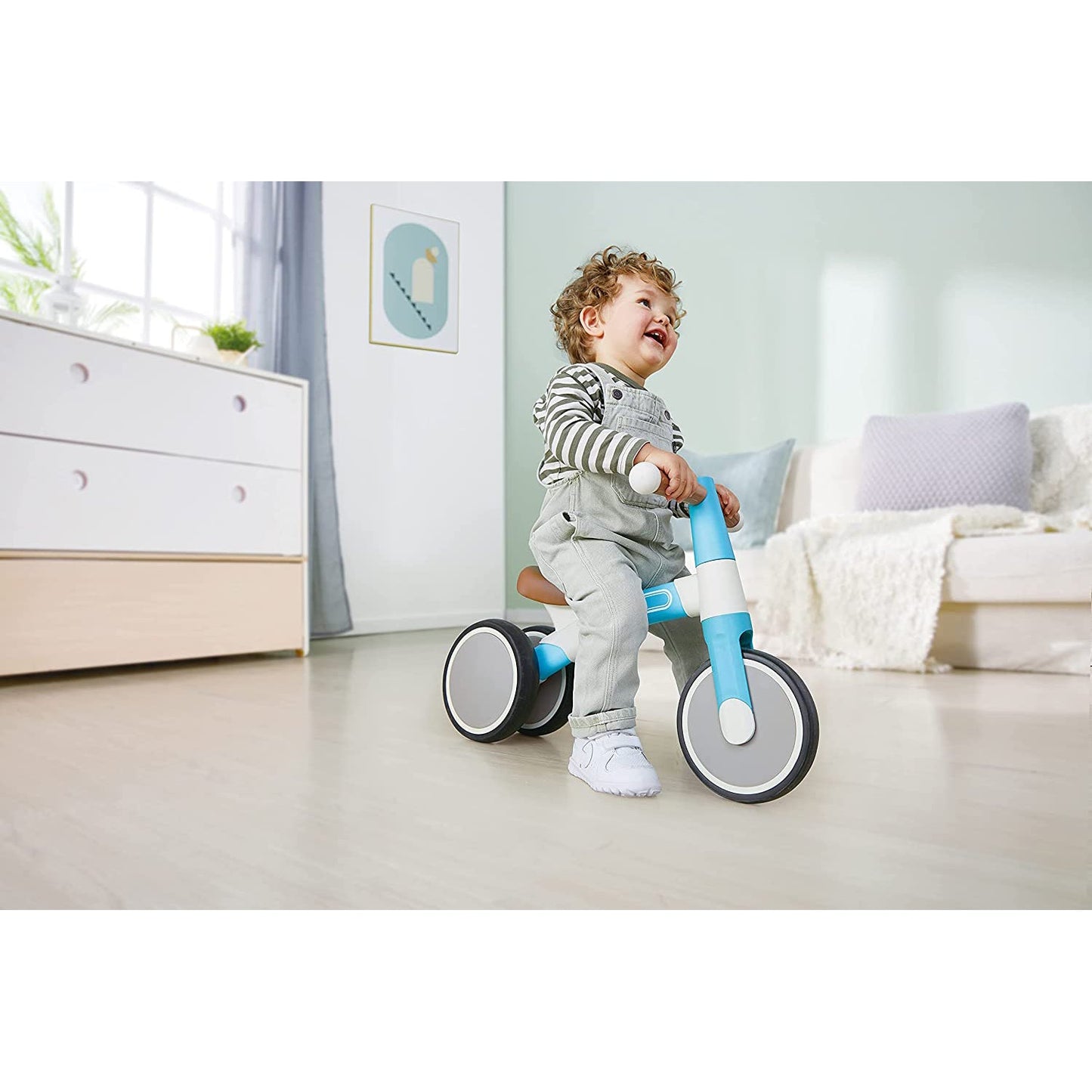 Hape Balance Tricycle with Magnesium Frame, Vespa Blue, Ages 18 Months and Up