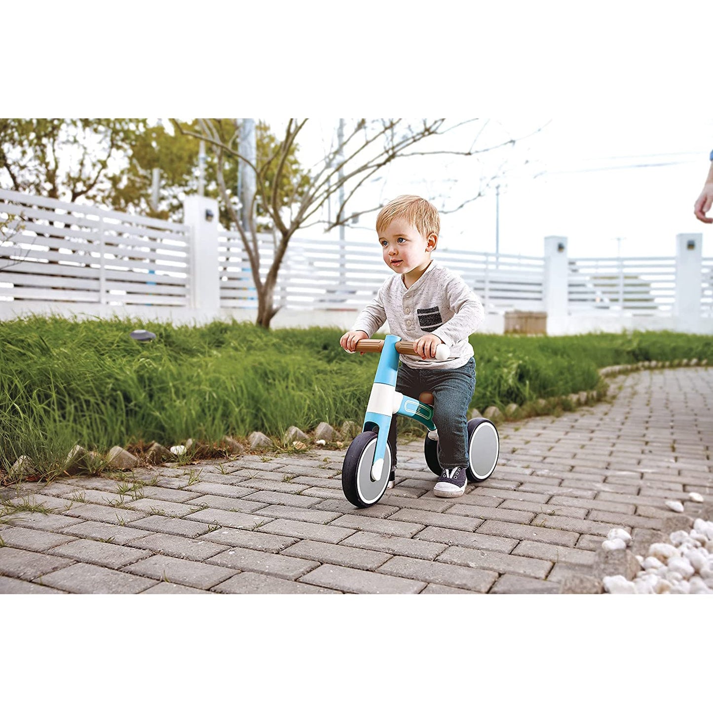 Hape Balance Tricycle with Magnesium Frame, Vespa Blue, Ages 18 Months and Up