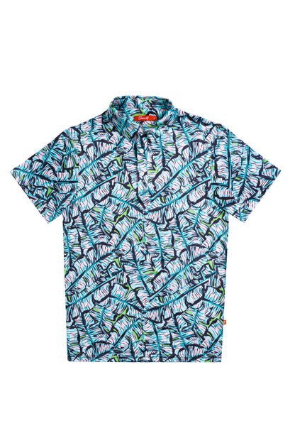 The Easy Breezy | Blue Tropical Men’s Polo