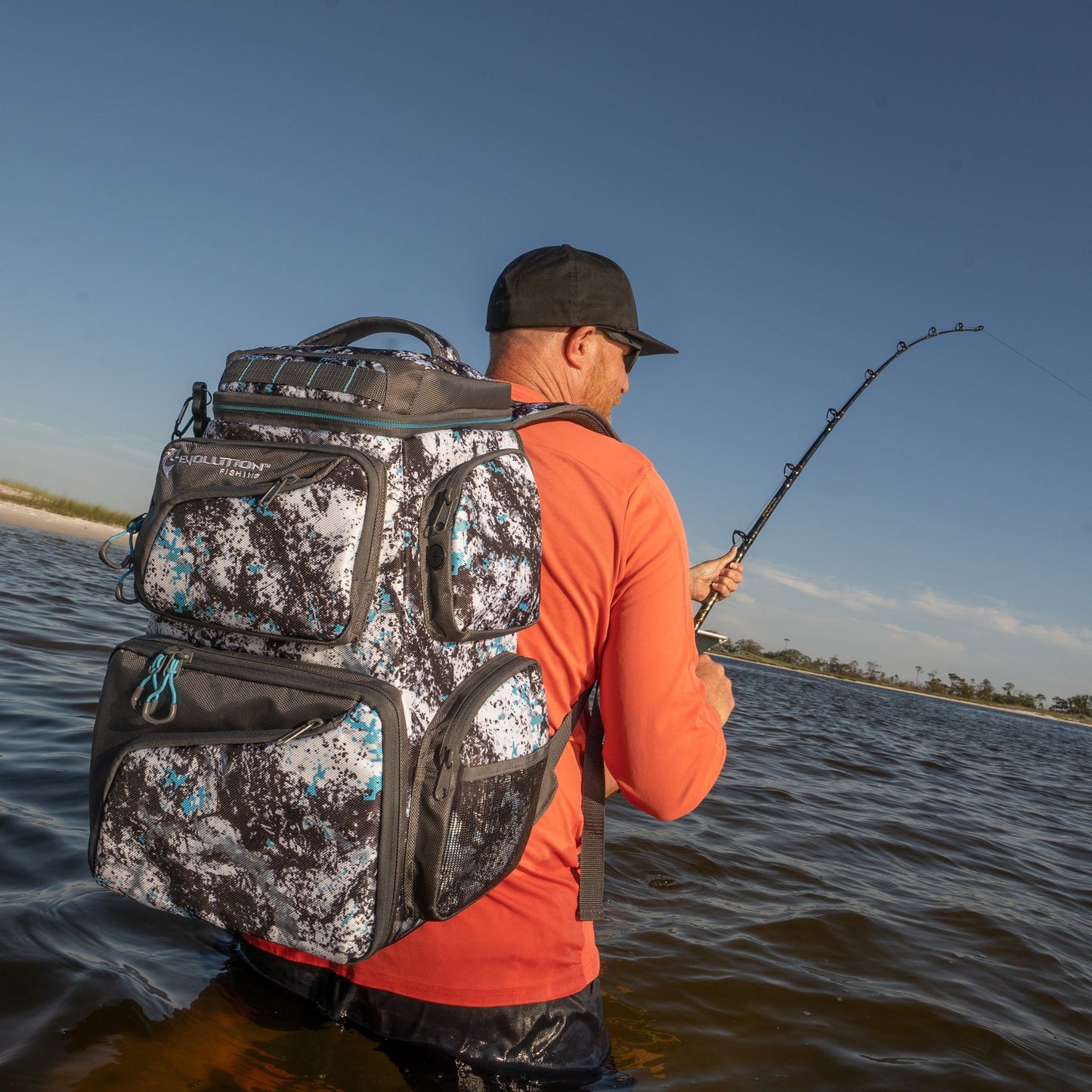 Largemouth 3600 Tackle Backpack with Cooler Top